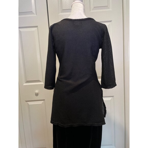 Vtg Jordan Taylor Womens Open Knit Sweater‎ Size S Y2K Whimsigoth Sheer Witchy - Picture 12 of 14